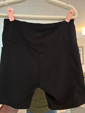 Danskin Black High-Rise Athletic Shorts